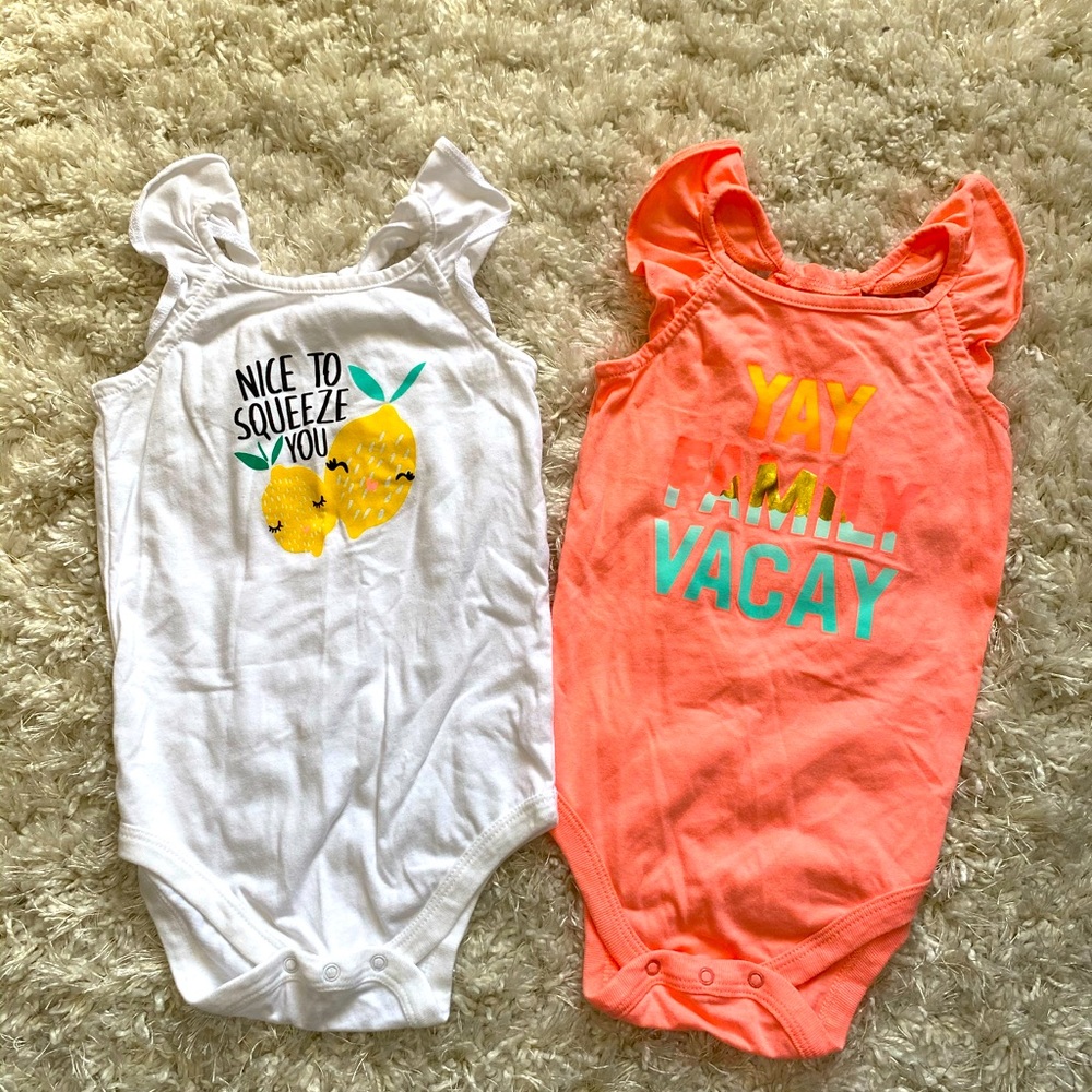 Baby girl tank onesies